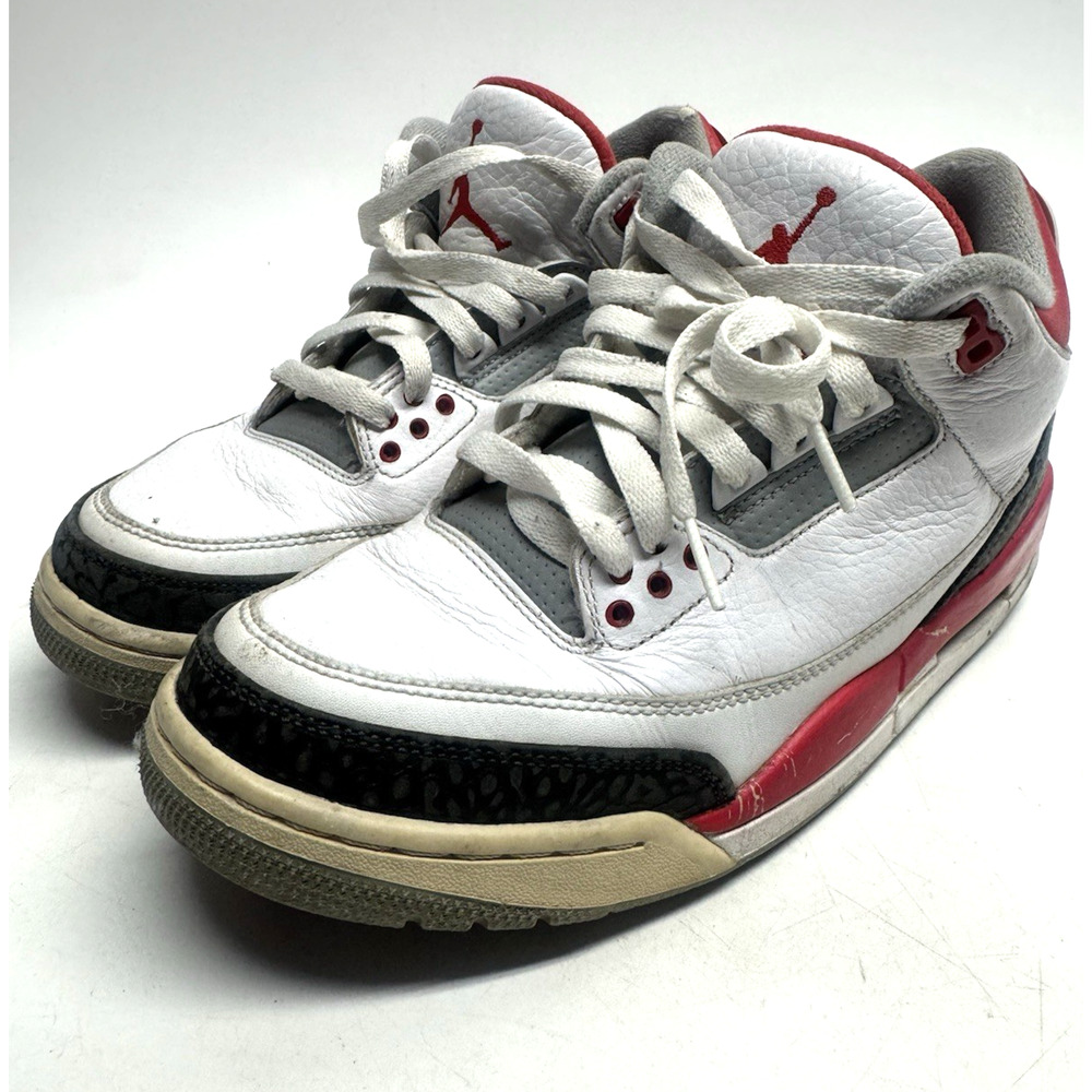 Nike Air Jordan 3 Retro OG 'Fire Red' 2013 Size 8 - 136064-120 - W/R/B
